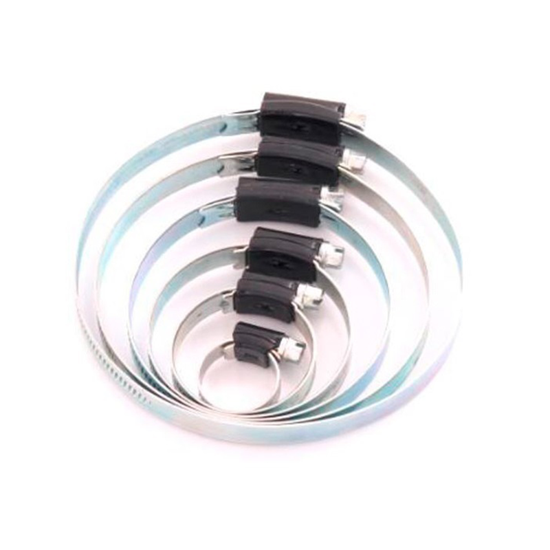 Komplet spændebånd, elforzinket stål, Diameter interval: 87-112mm