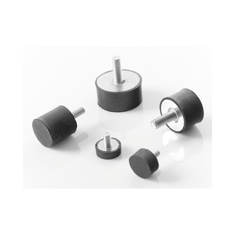 Vibrationsdæmper, naturgummi,  Ø=25, H=10, M6