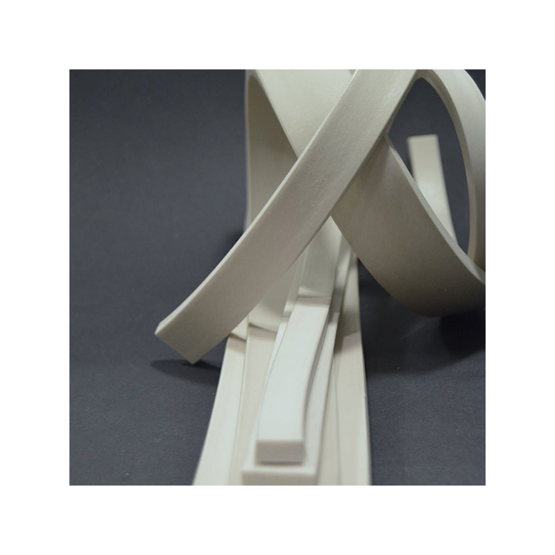 Cellegummi med klæb, firkant-profil, hvid silikone, B=33, H=10