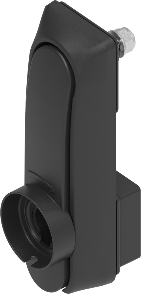 Svinggreb, trykstøbt zink, iLOQ cylinder, L=164,5, B=54, H=46, Pladetykkelse=2-6