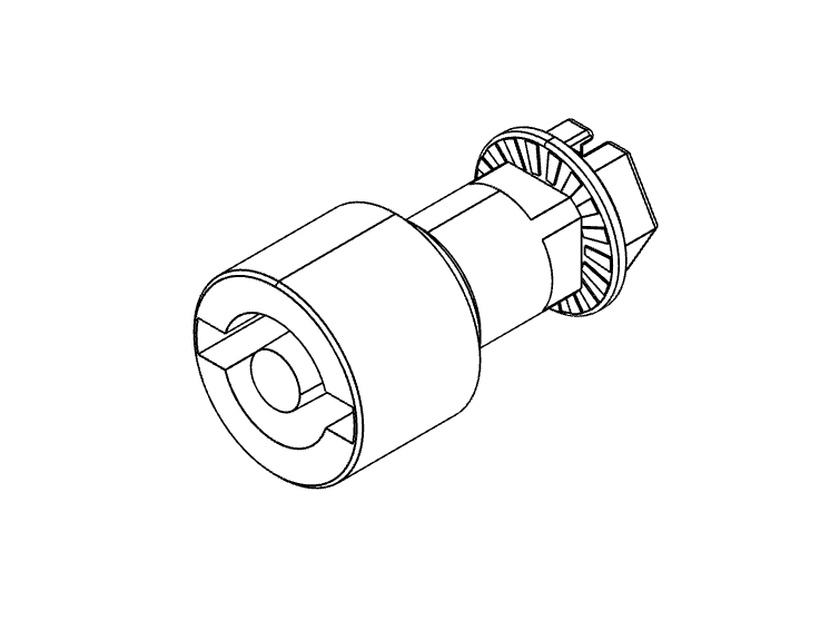Indsats, din 5, glasfiberforstærket polyamid