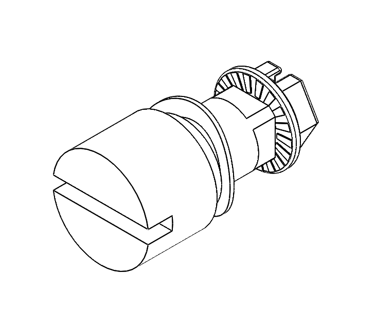 Indsats, slids 2x4, rustfrit stål