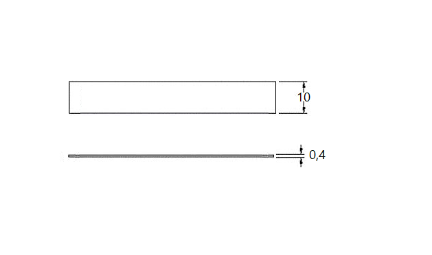 Spændebånd - saml selv, stålbånd, elforzinket stål, B= 10mm