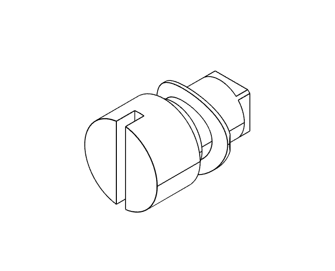 Indsats, slids 1,5x3, glasfiberforstærket polyamid