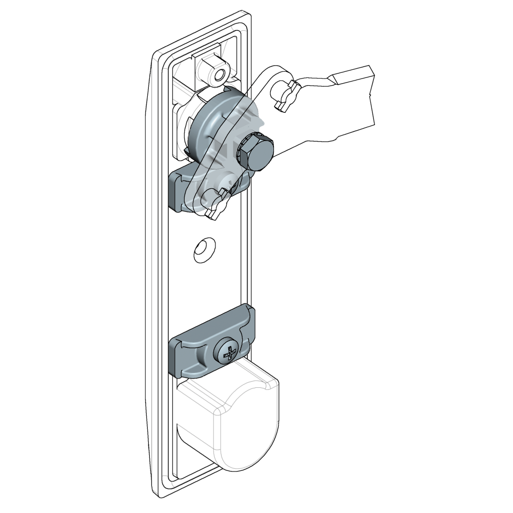 Befæstigelsessæt, glasfiberforstærket polyamid, pladetykkelse=1-3