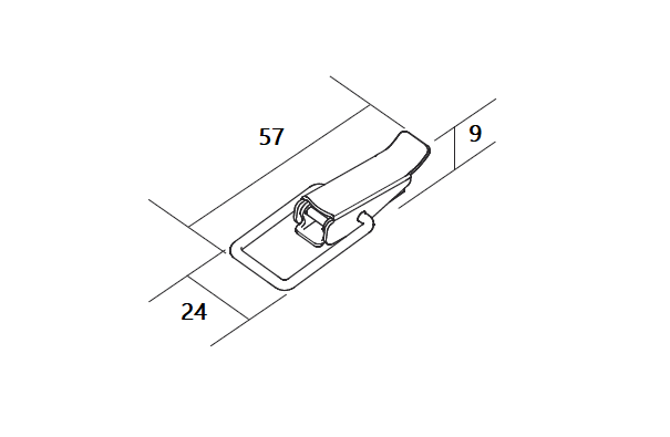 Spændebånd - saml selv, snaplås, elforzinket stål, B= 24mm