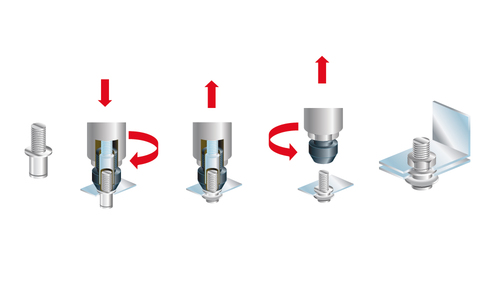 Reservedel til nitteværktøj, Trækbolt, M5, til serie KJ 40/70