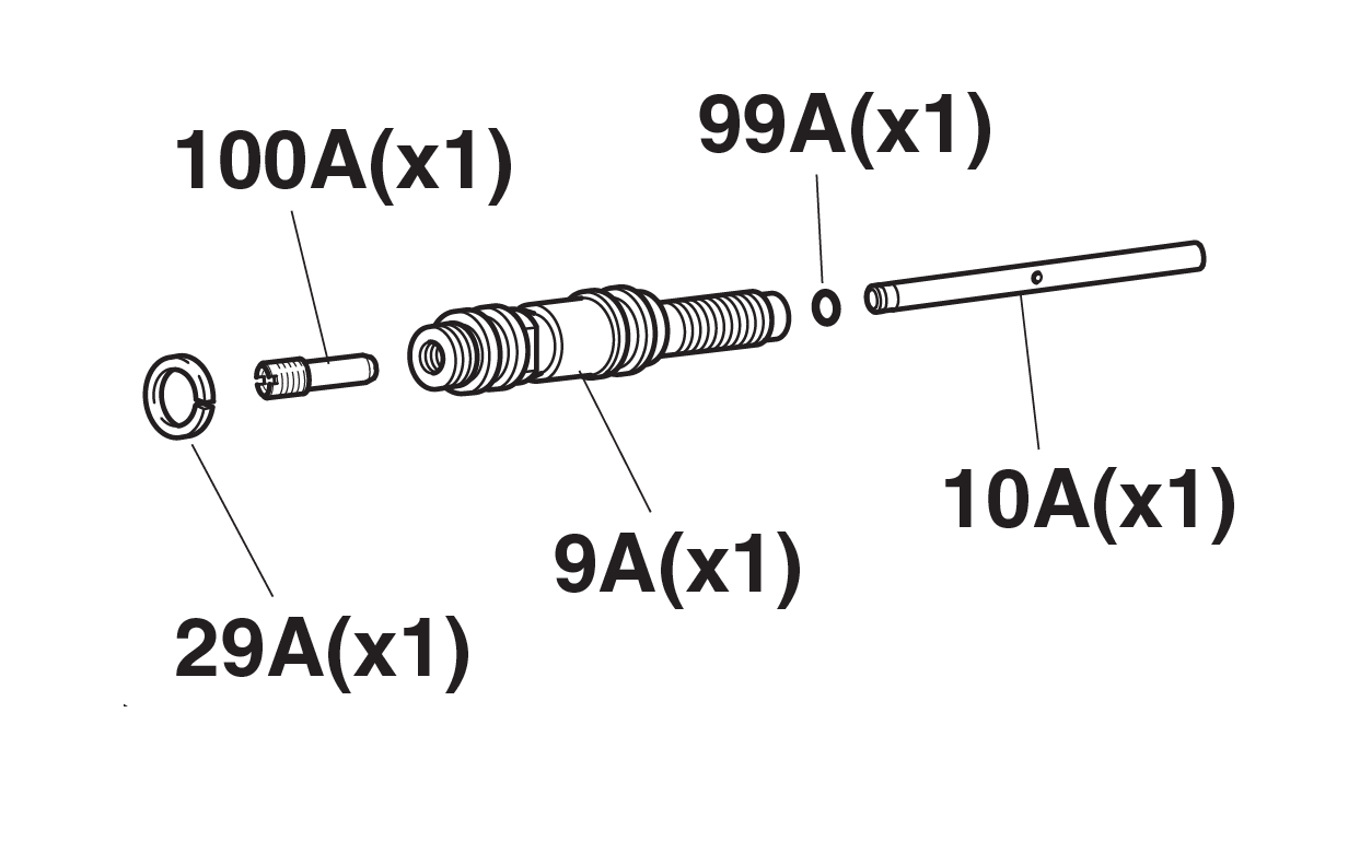 Reservedel til nitteværktøj, Kegleholder kit, til serie RAC 171/3000