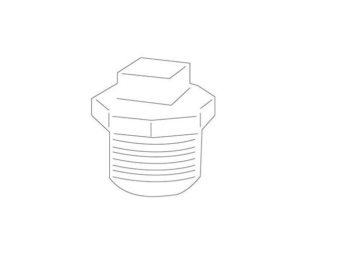 Gevindprop, konisk, stål, 1 tommer gevind